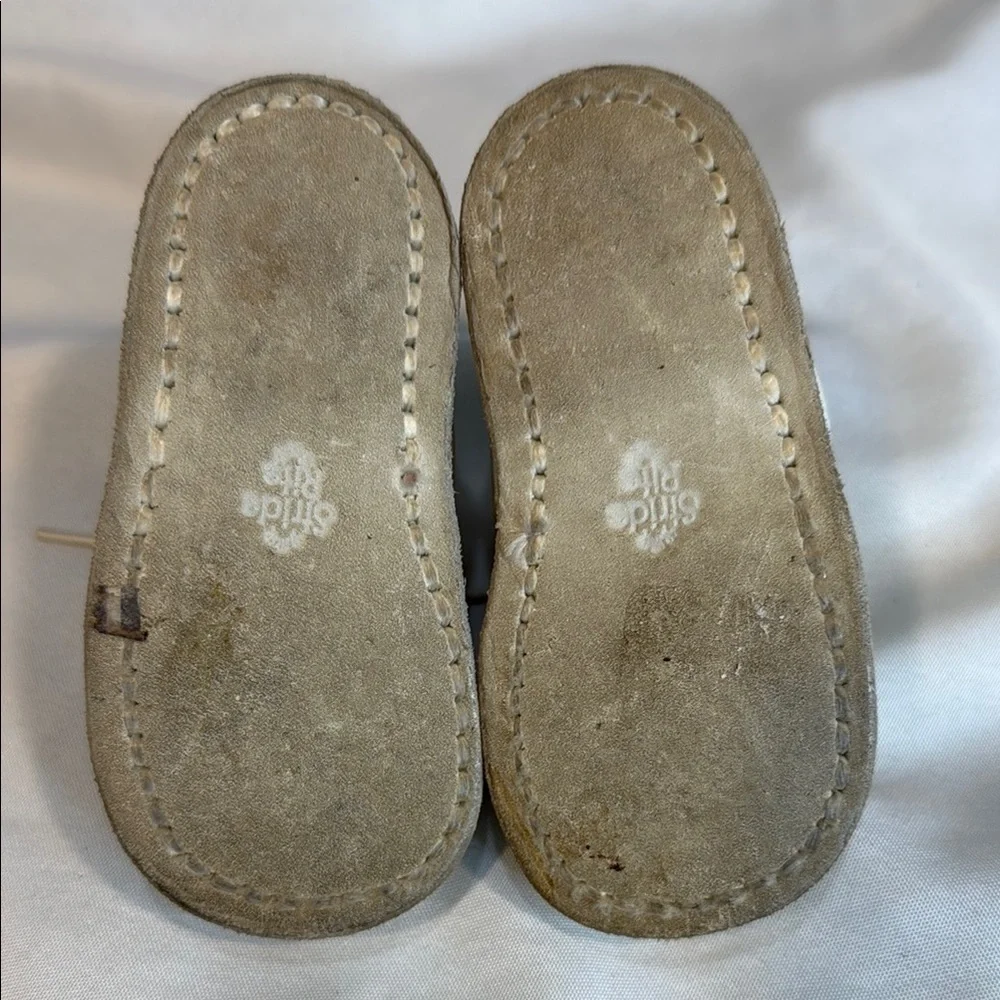 Vintage Stride Rite Baby Hard Bottom White Walking Shoes Baby Size 3 E